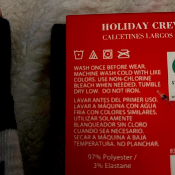 2 Pair X 2 = 4 pair Holiday Theme Crew Socks Men’s 6-12 nwt - Picture 4 of 6